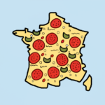 Une pizza en forme de France